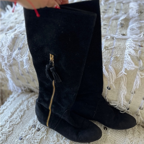 Stuart Weitzman black suede boots - Picture 1 of 8